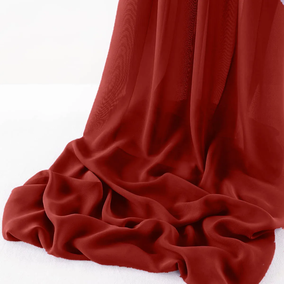 WOOL DOBBY CHIFFON SHEER RUNNER (14" wide x 120" Long)