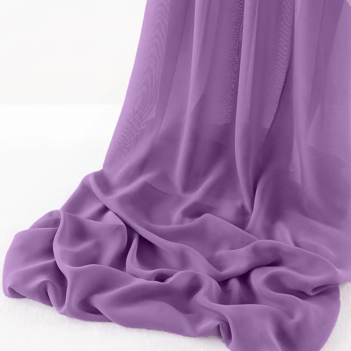WOOL DOBBY CHIFFON SHEER RUNNER (14" wide x 120" Long)