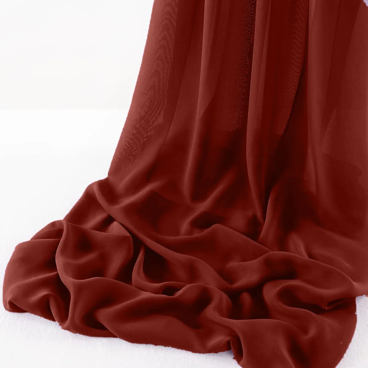 WOOL DOBBY CHIFFON SHEER RUNNER (14" wide x 120" Long)