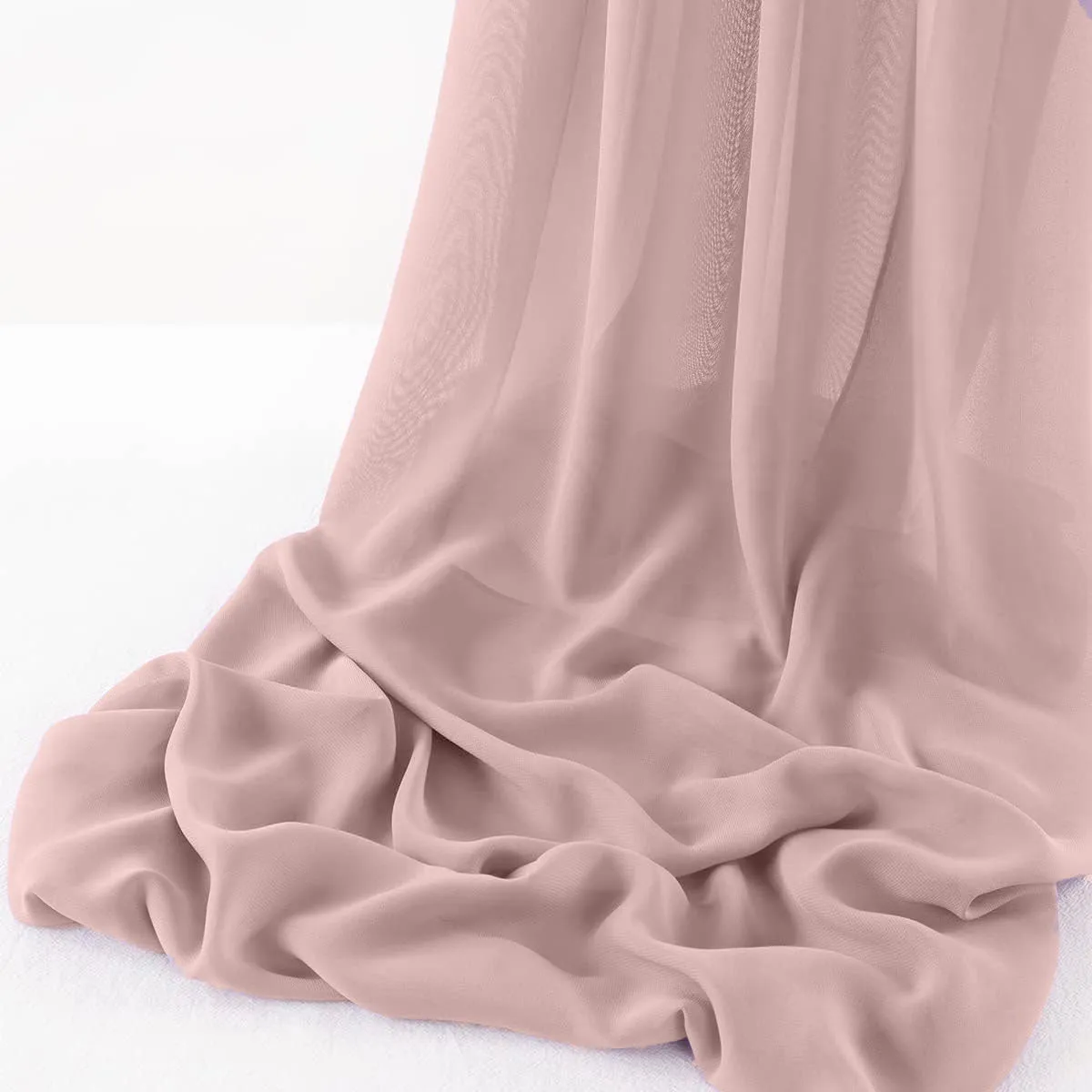 WOOL DOBBY CHIFFON SHEER RUNNER (14" wide x 120" Long)