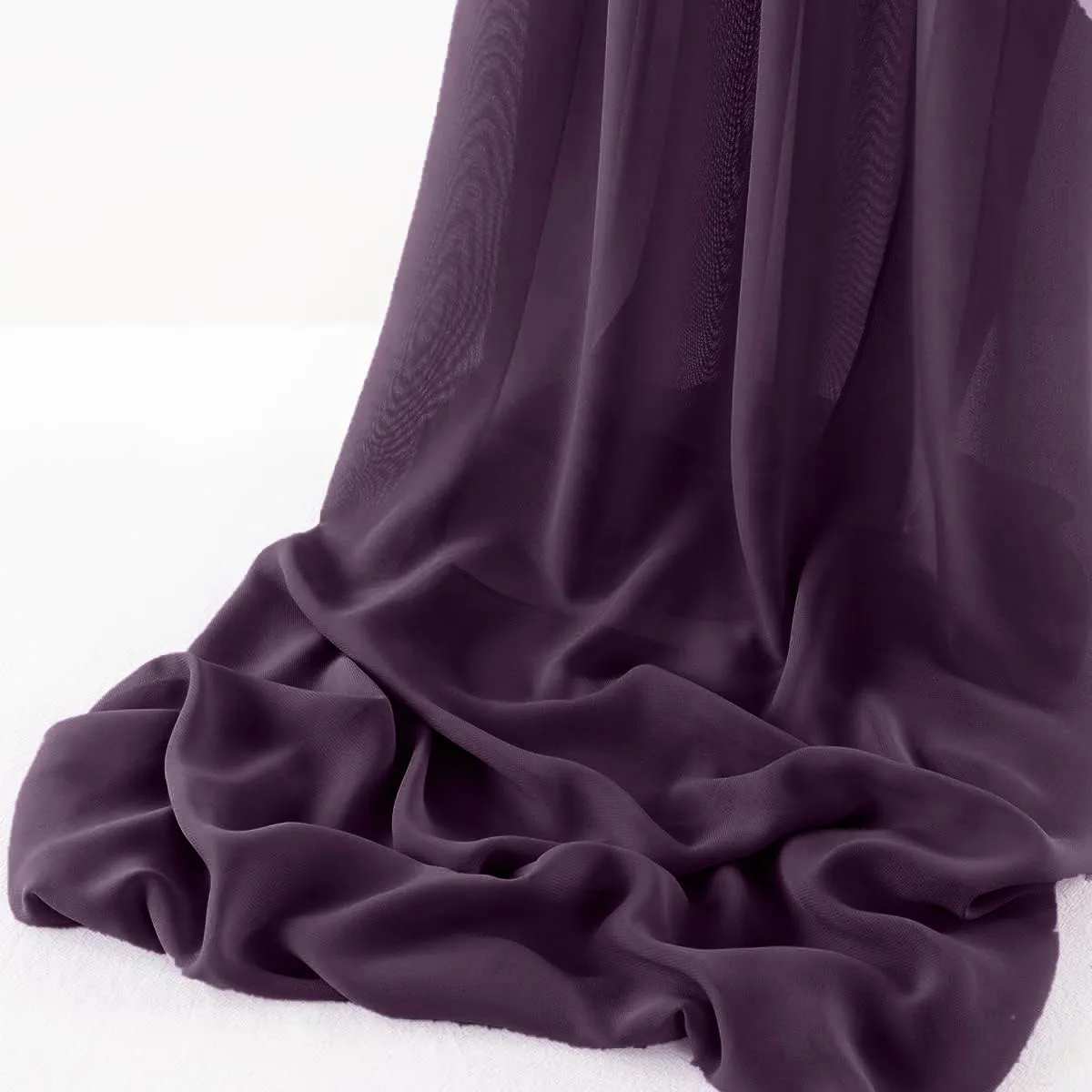WOOL DOBBY CHIFFON SHEER RUNNER (14" wide x 120" Long)