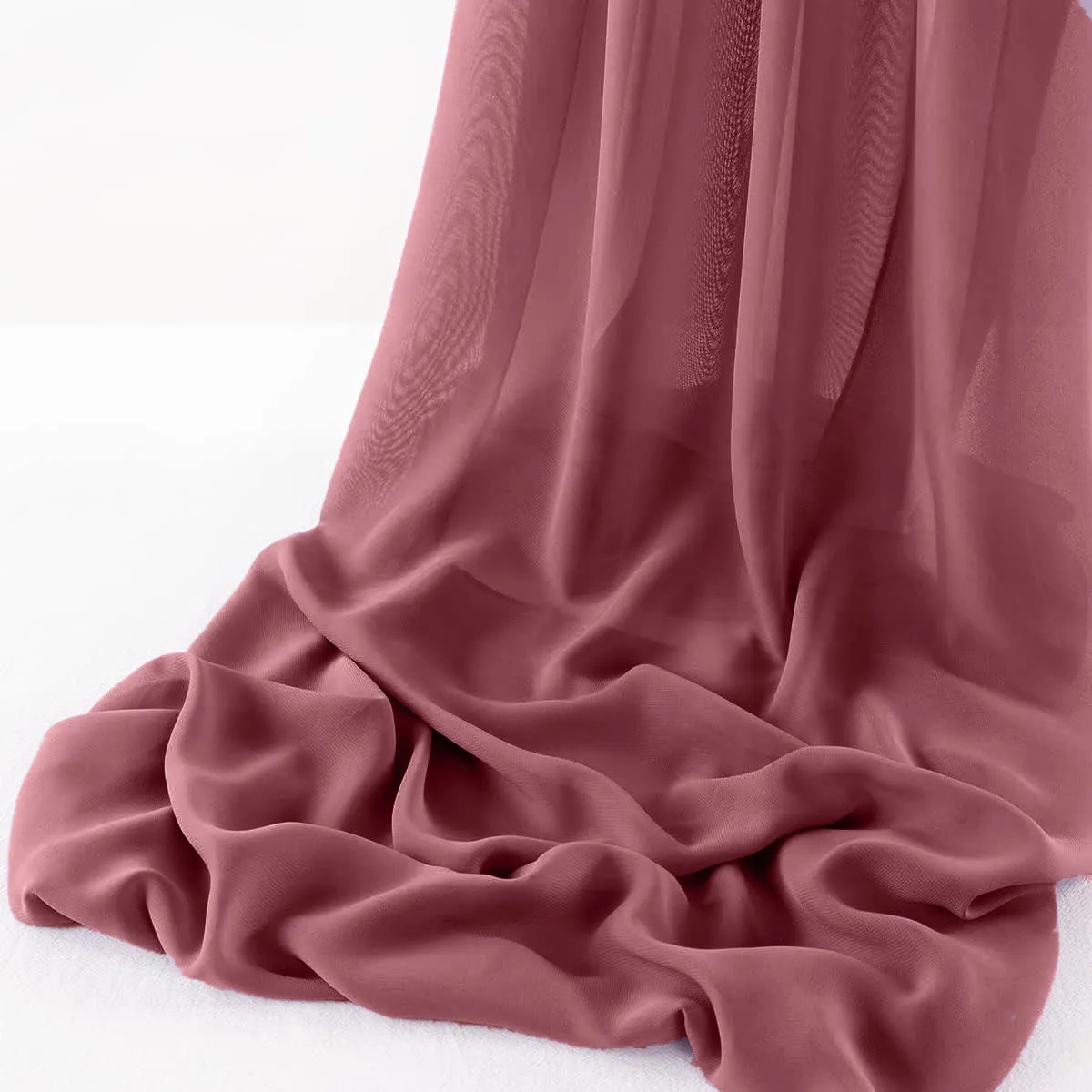 WOOL DOBBY CHIFFON SHEER RUNNER (14" wide x 120" Long)