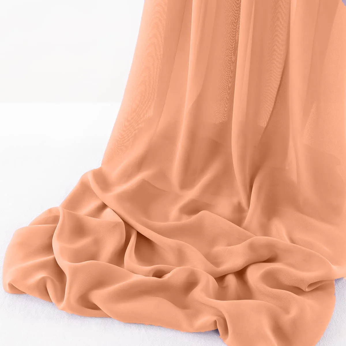 WOOL DOBBY CHIFFON SHEER RUNNER (14" wide x 120" Long)