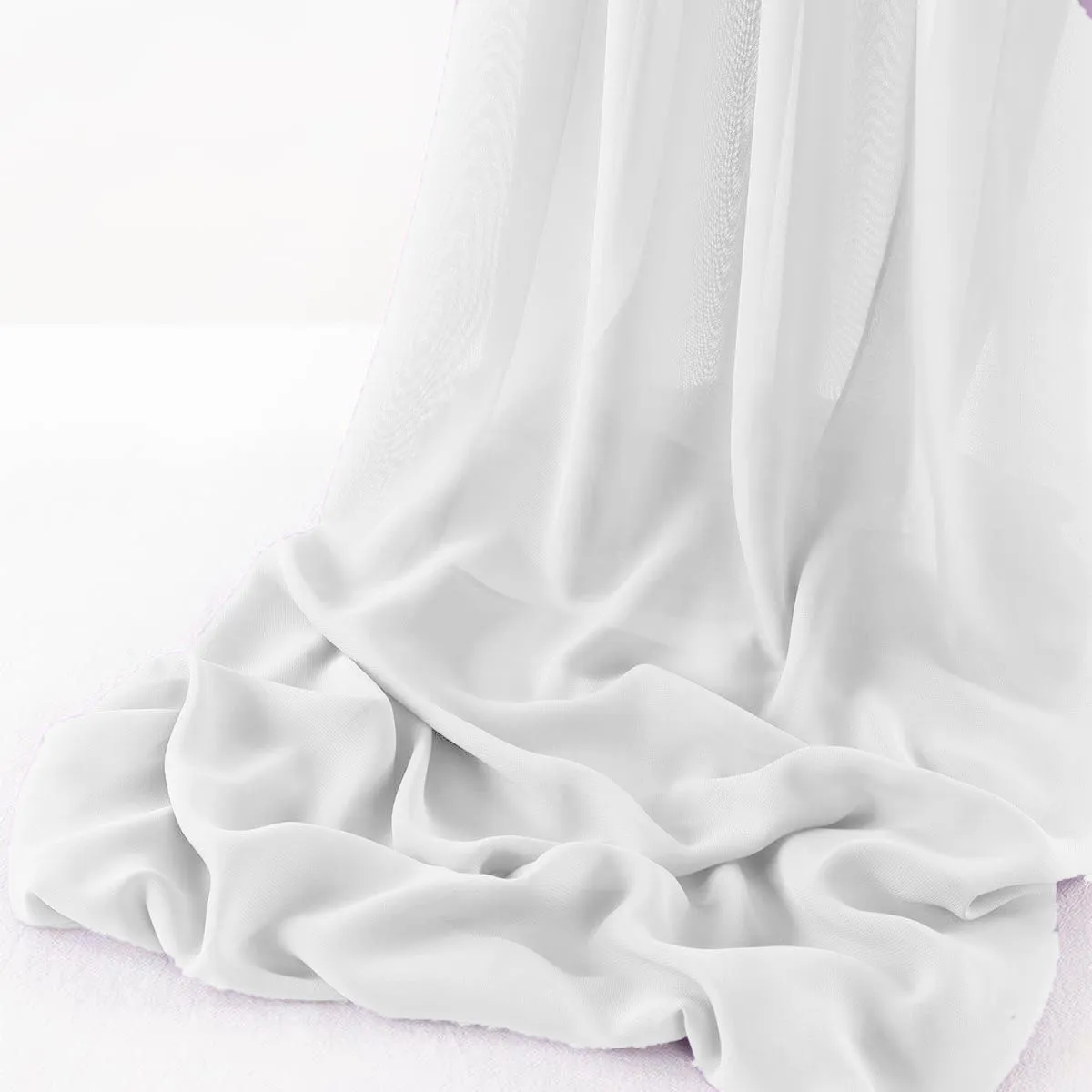 WOOL DOBBY CHIFFON SHEER RUNNER (14" wide x 120" Long)