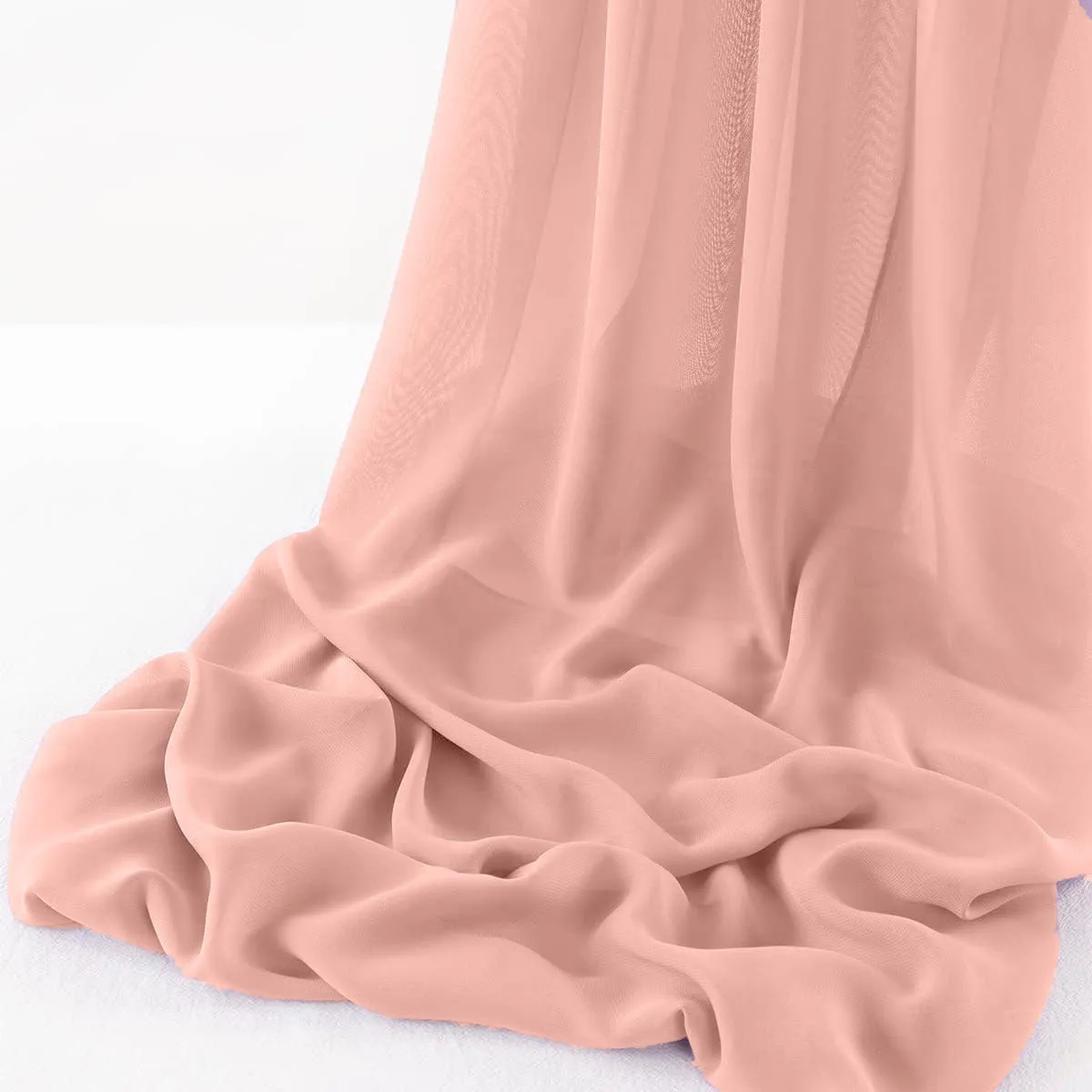WOOL DOBBY CHIFFON SHEER RUNNER (14" wide x 120" Long)