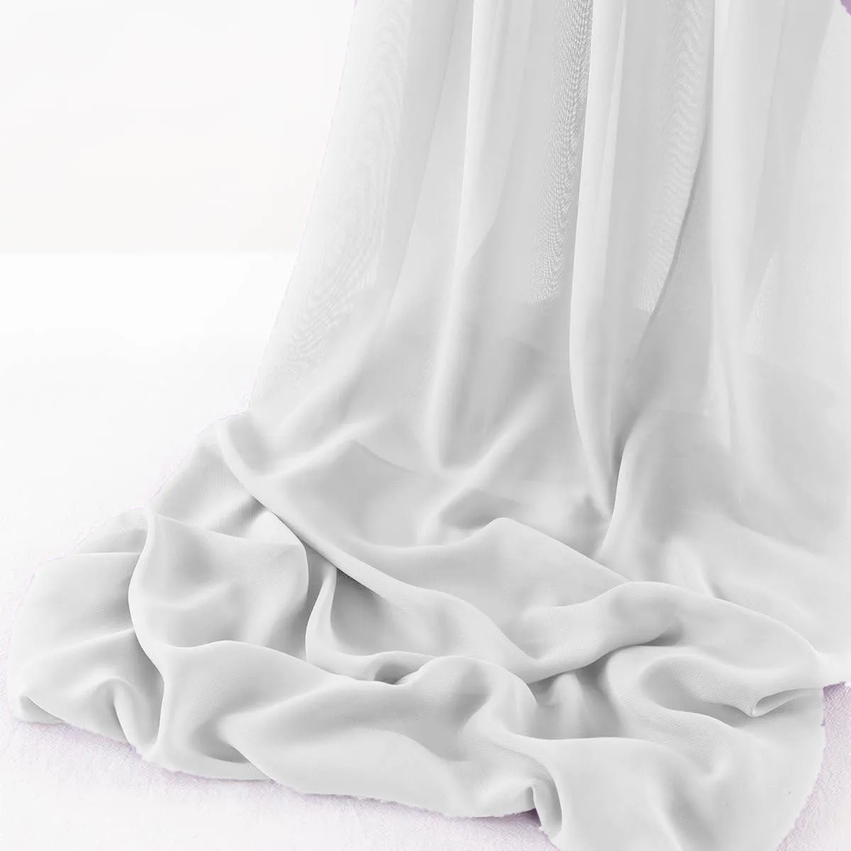 WOOL DOBBY CHIFFON SHEER RUNNER (14" wide x 120" Long)