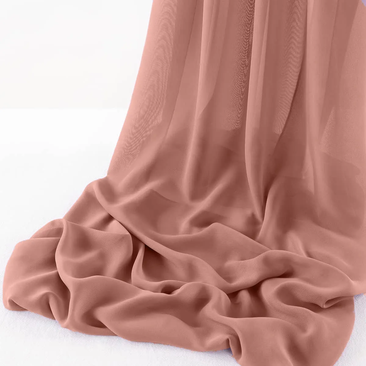WOOL DOBBY CHIFFON SHEER RUNNER (14" wide x 120" Long)