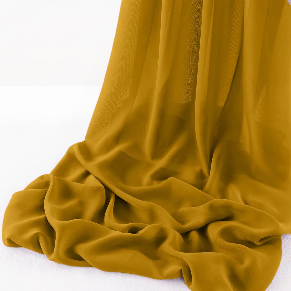 WOOL DOBBY CHIFFON SHEER RUNNER (14" wide x 120" Long)
