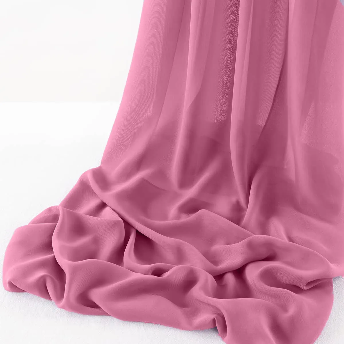 WOOL DOBBY CHIFFON SHEER RUNNER (14" wide x 120" Long)