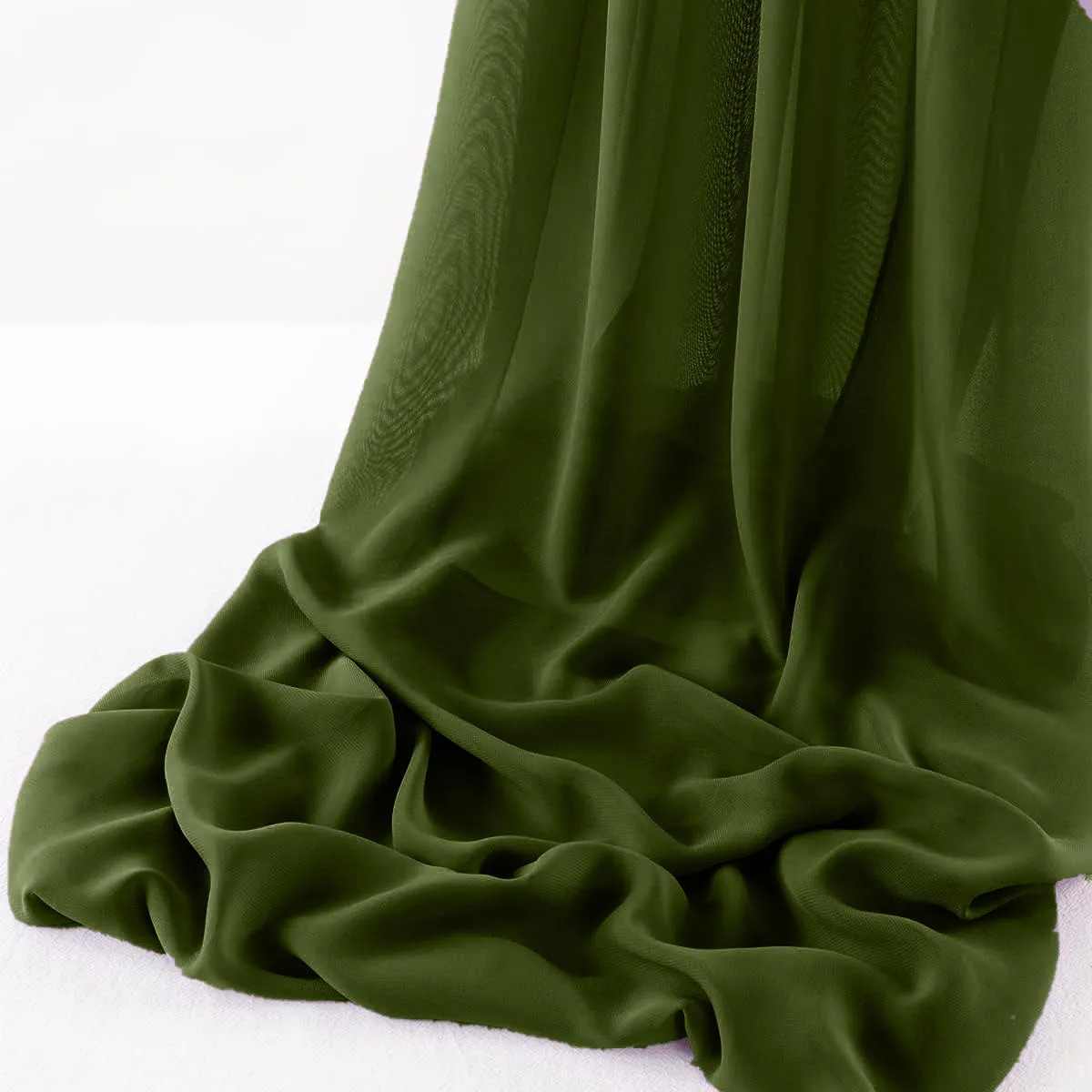 WOOL DOBBY CHIFFON SHEER RUNNER (14" wide x 120" Long)