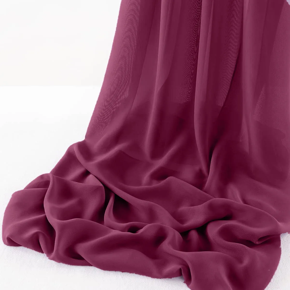 WOOL DOBBY CHIFFON SHEER RUNNER (14" wide x 120" Long)