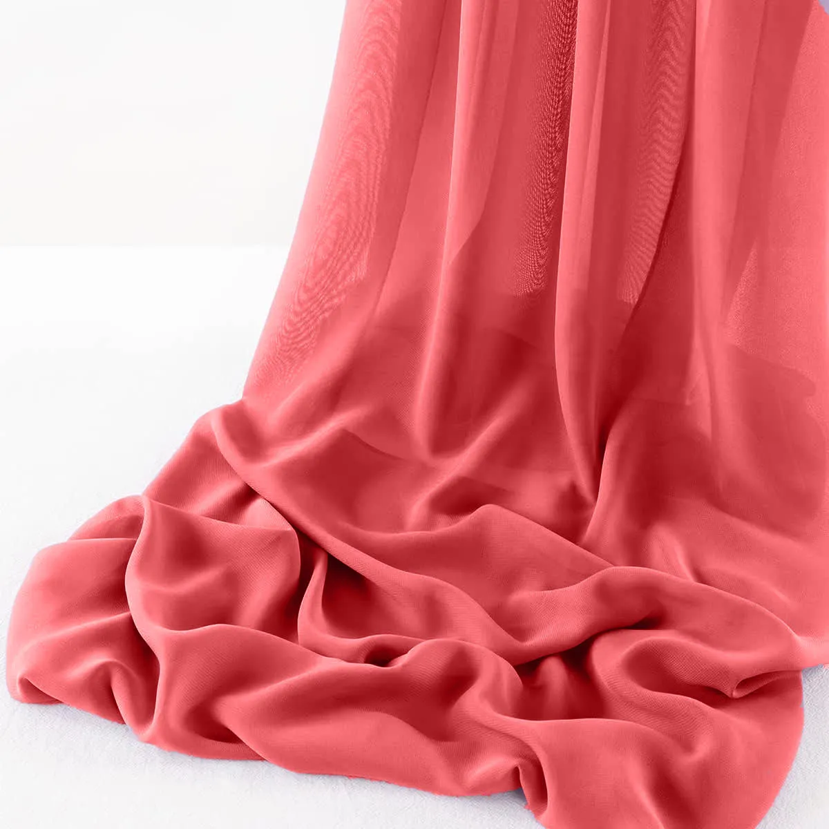 WOOL DOBBY CHIFFON SHEER RUNNER (14" wide x 180" Long)