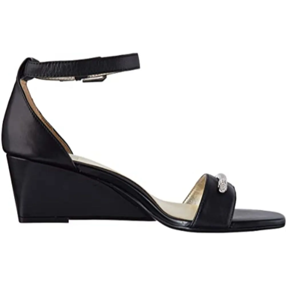 Zenia Black Naturalizer Wedge Sandals